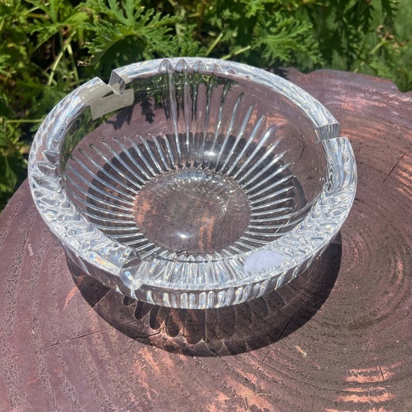 Vintage Nachtmann Large Germany Clear Crystal Ashtray - Picture 12 of 13